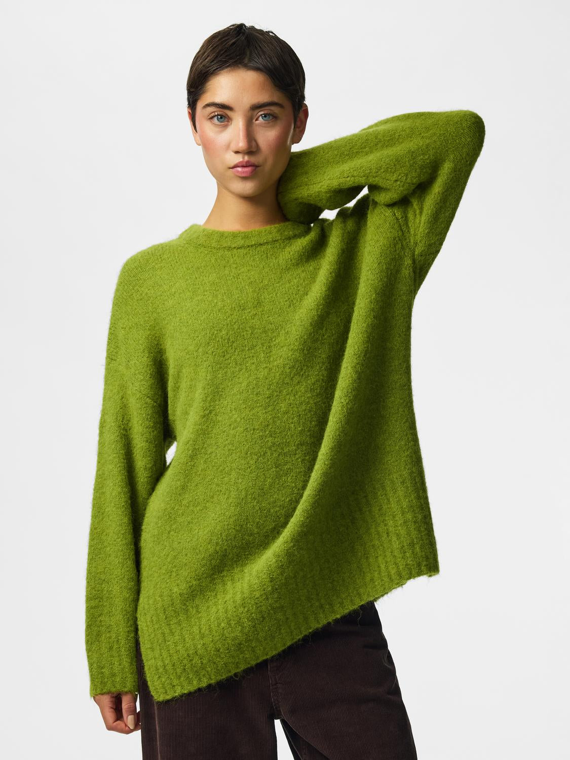 PIECES TINA LS O-NECK KNIT NOOS