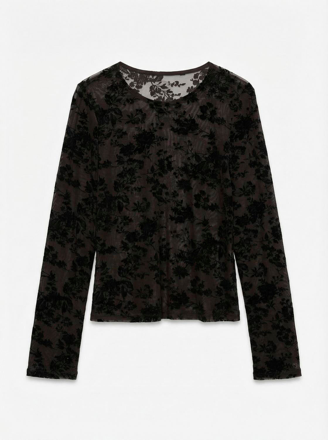 VERO MODA FLORA LS O-NECK TOP JRS