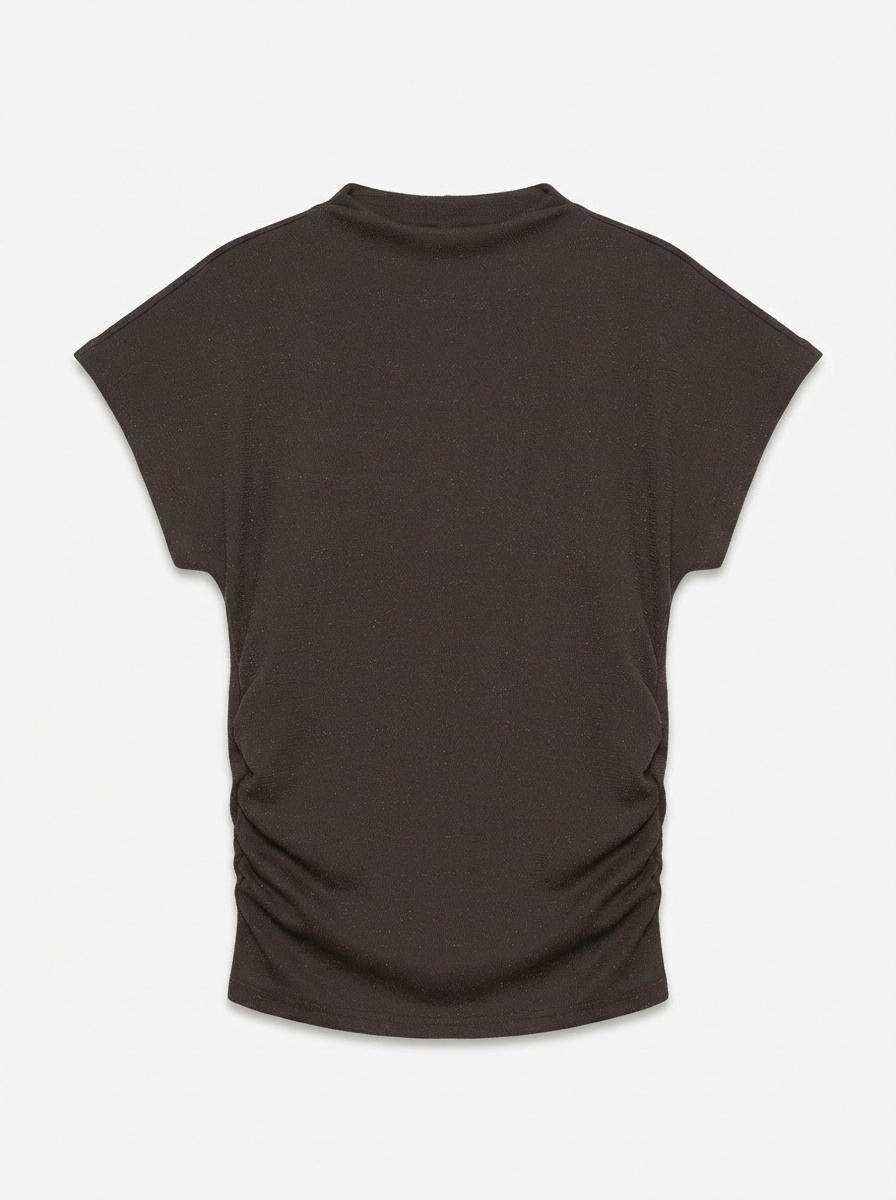 VERO MODA KANVA CAPSLEEVE ROUCHING TOP LX JRS