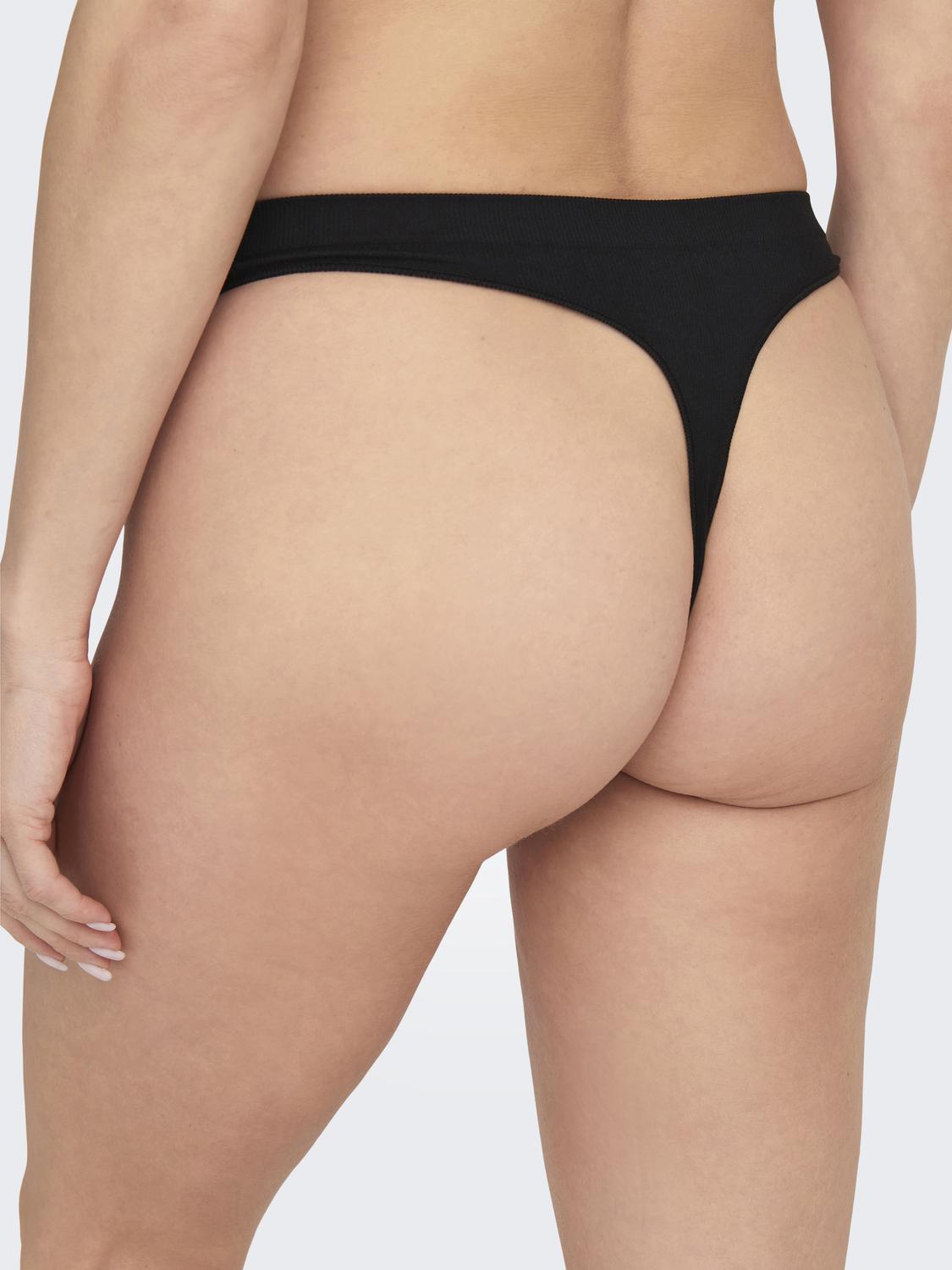 ONLY VICKY RIB SEAMLESS THONG