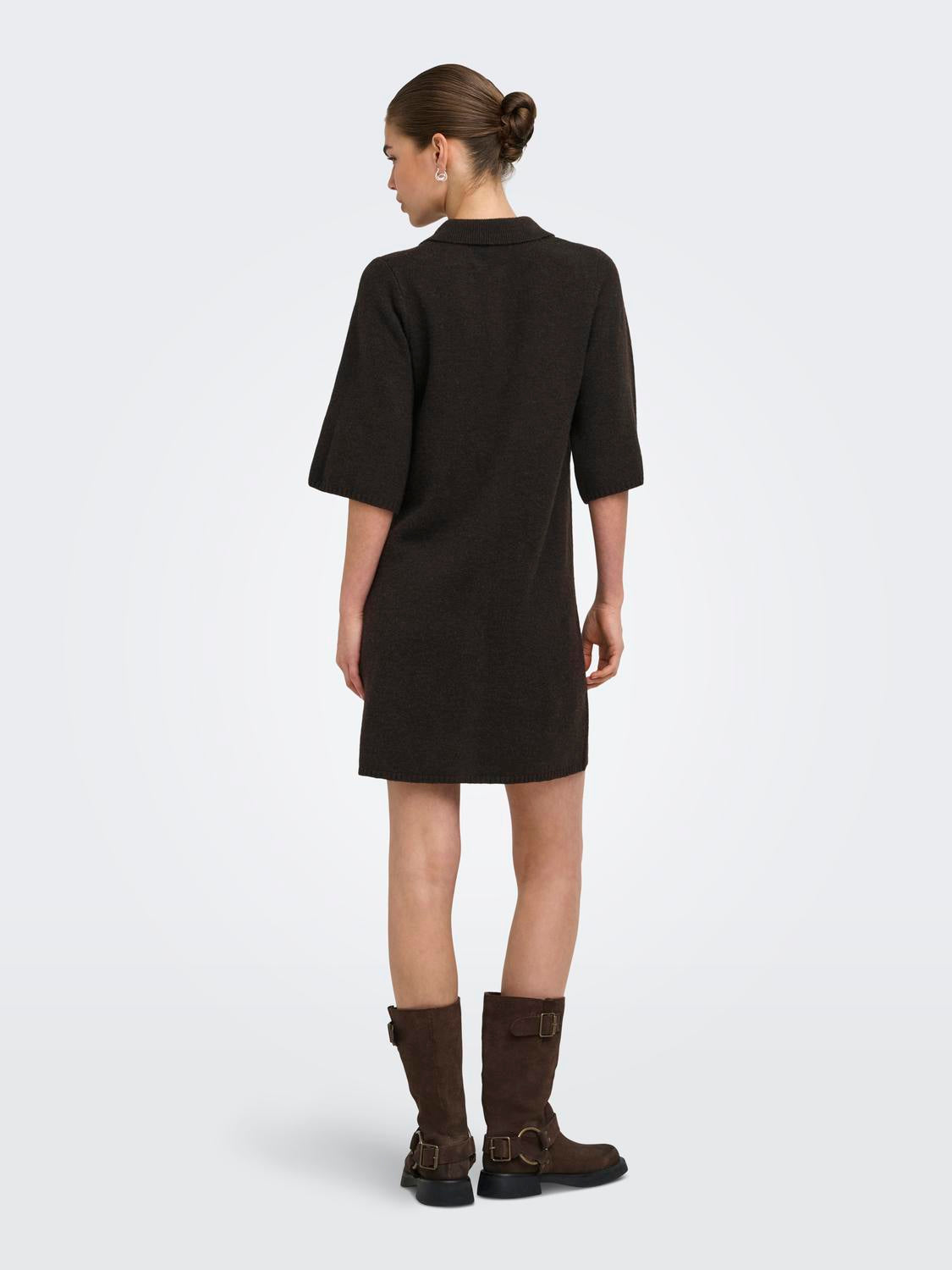 ONLY ALIVIA 2/4 COLLAR DRESS KNT