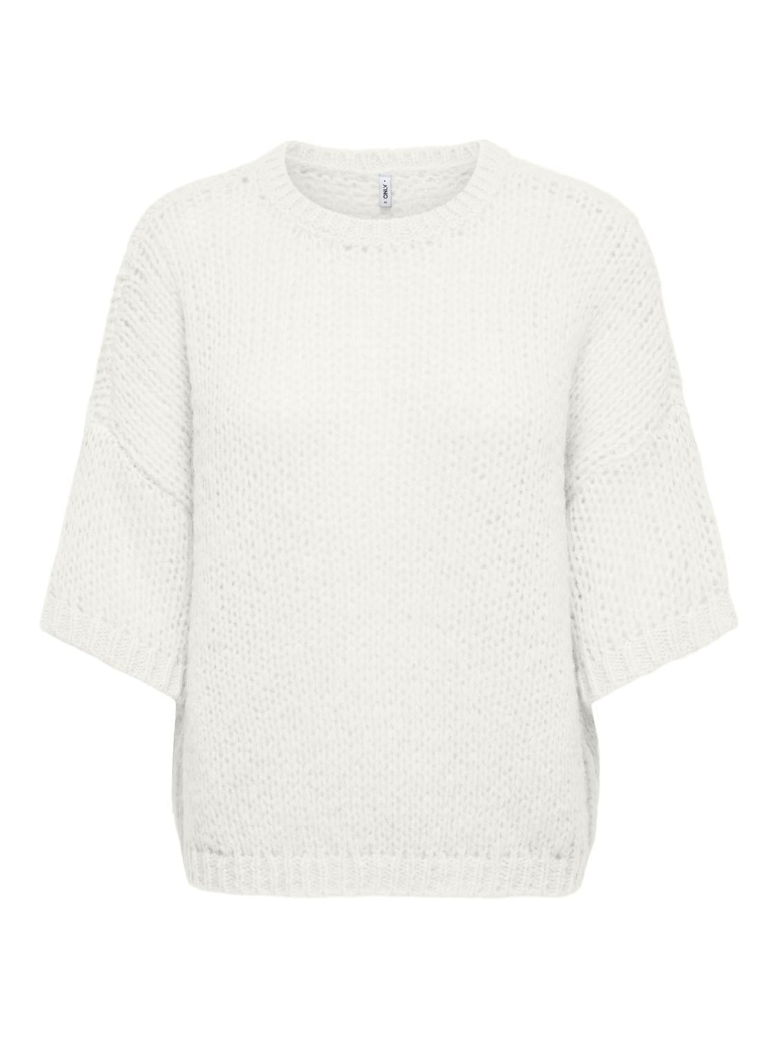 ONLY NORDIC SS LOOSE O-NECK KNT