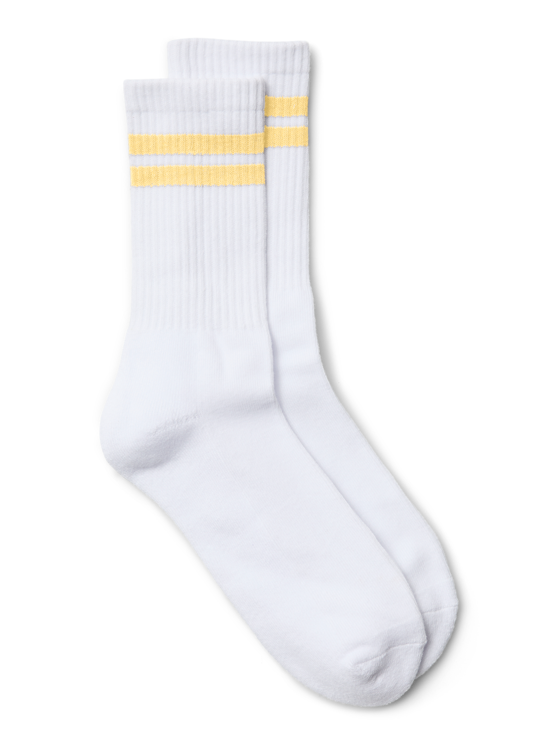 VERO MODA ACCESSORIES MEL STRIPE SPORTY SOCKS - YELLOW
