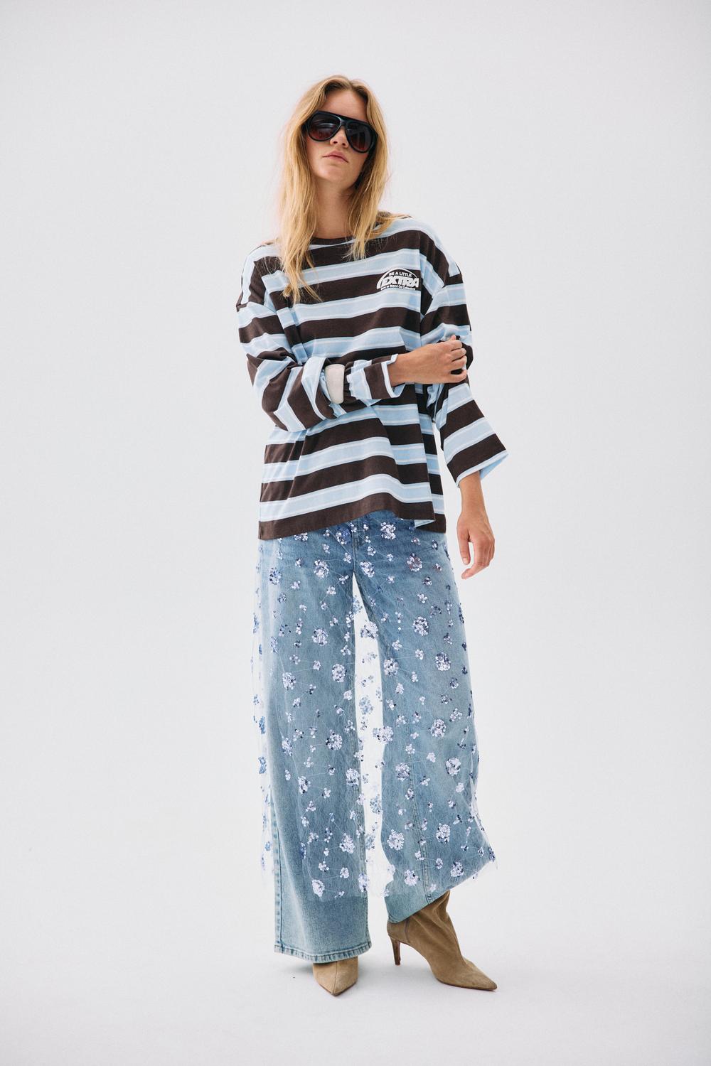 NOISY MAY ZIGGA WRAP SEQUINS SKIRT