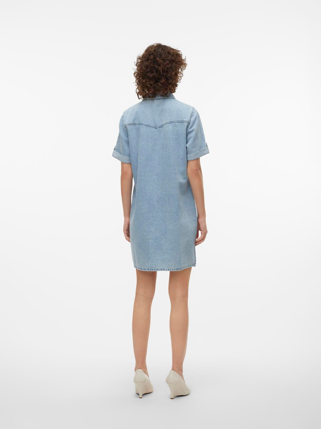 VERO MODA JENNIE SS SHORT DENIM DRESS