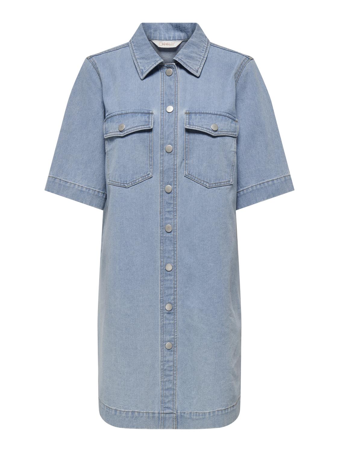 ONLY BELLE S/S BUTTON DRESS