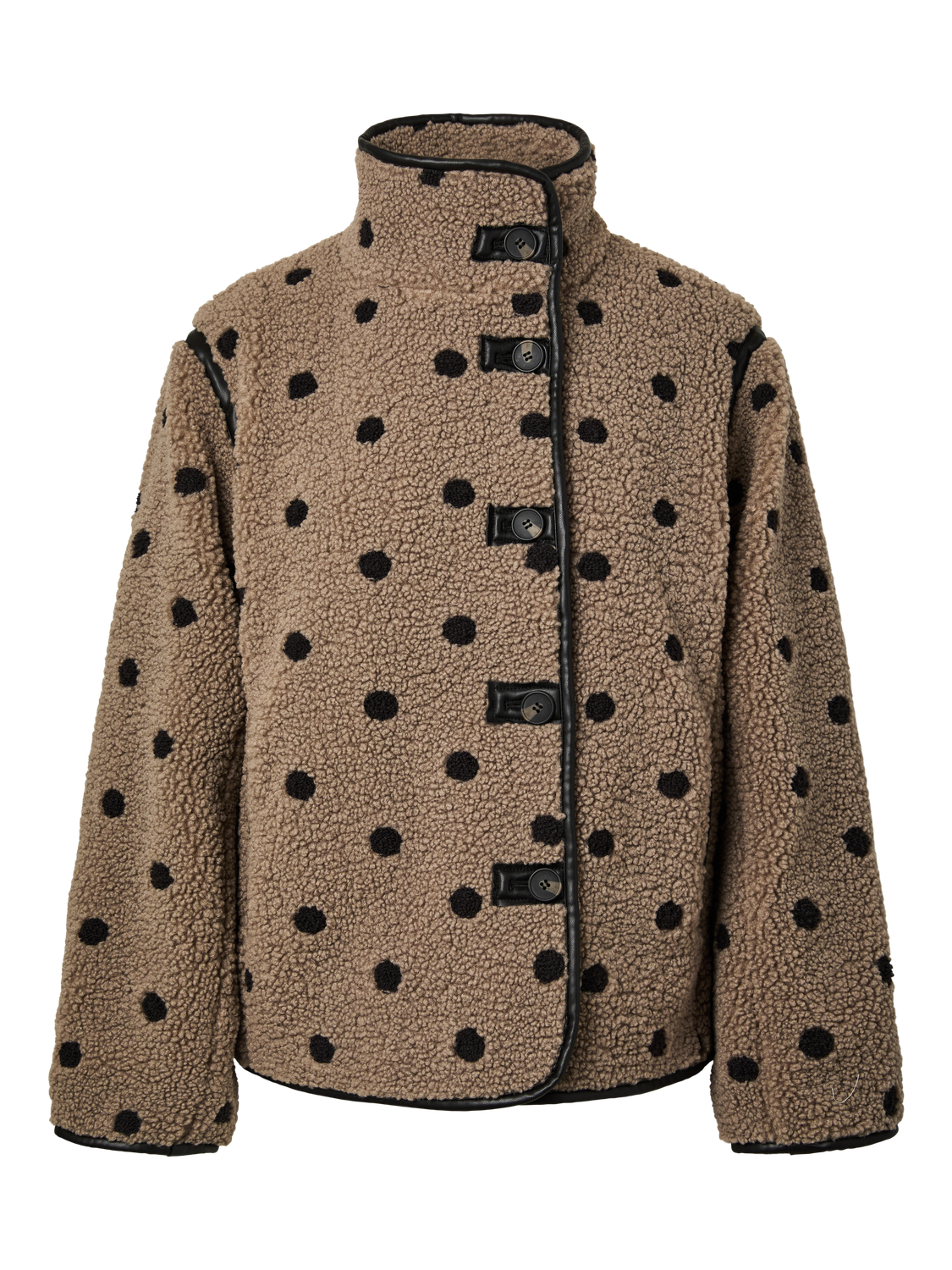 PIECES EDA TEDDY DOT JACKET