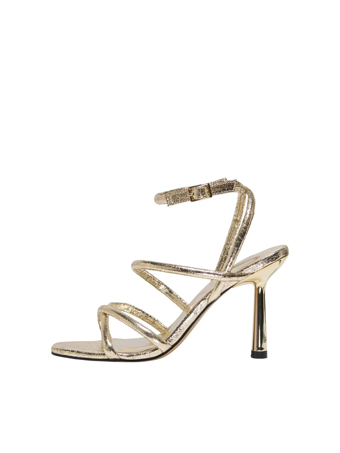 ONLY SHOES AMINA-1 PU ANKLE STRAP HEELED SANDAL
