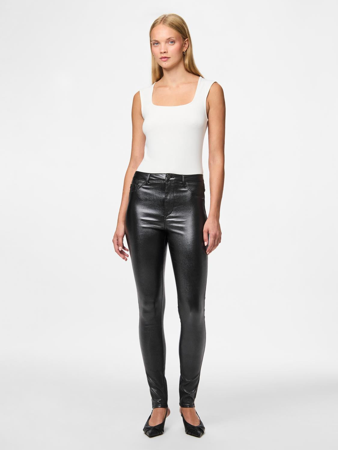 PIECES HIGHSKIN WEAR GLITTER JEGGINGS