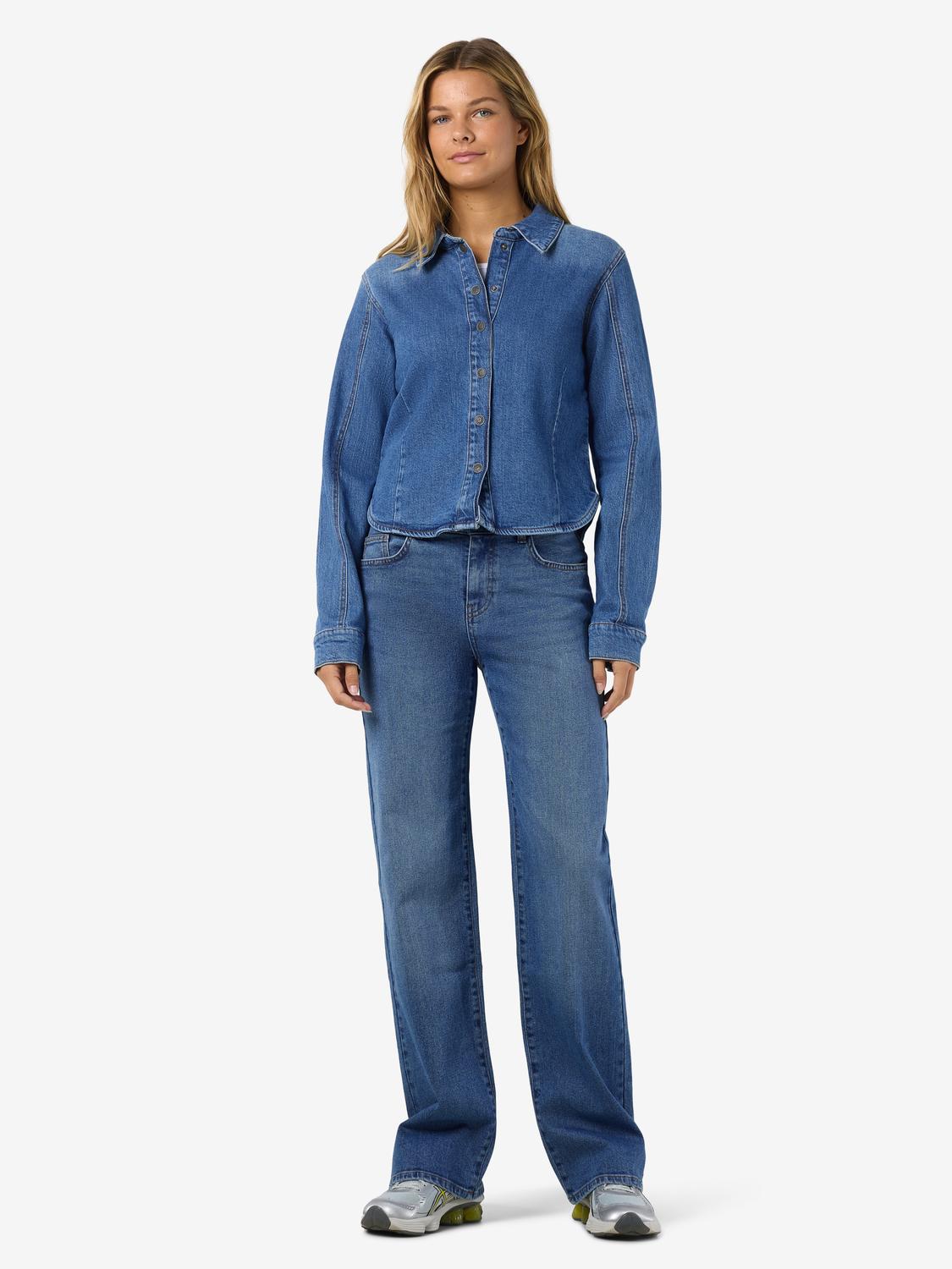 NOISY MAY GINA BERRY LS FIT SHIRT