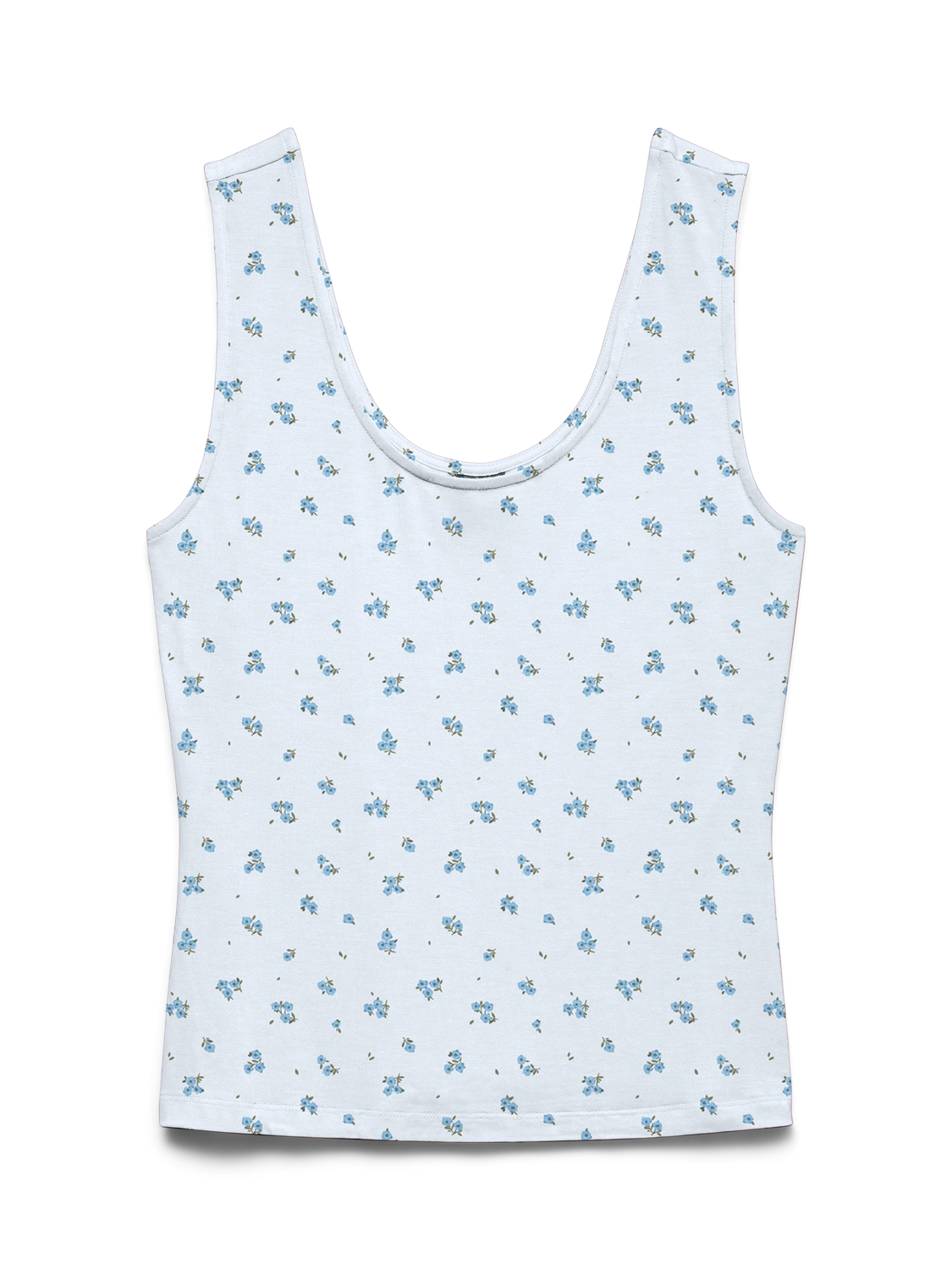 VERO MODA ESTHER AOP SL U-NECK TOP
