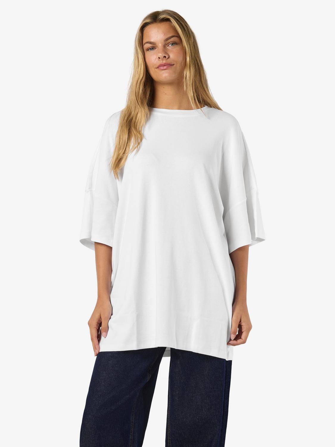 NOISY MAY MOCCA 2/4 BOXY TEE DRESS