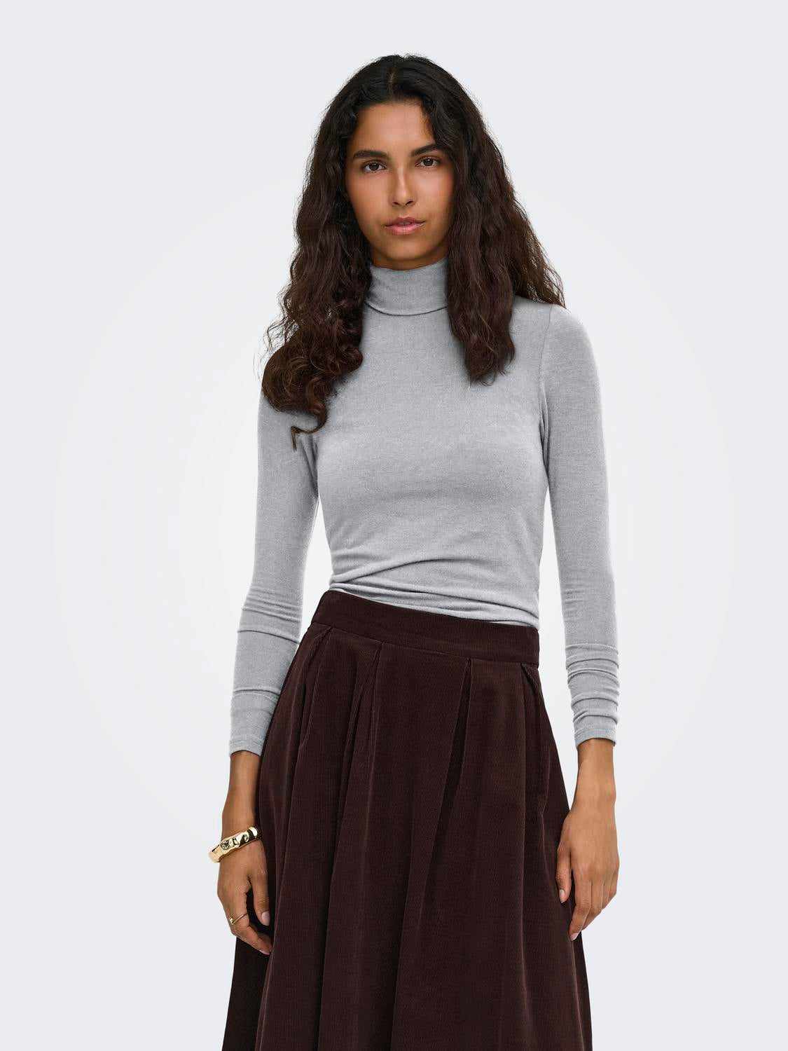 ONLY GLAMOUR L/S ROLL-NECK TOP JRS NOOS