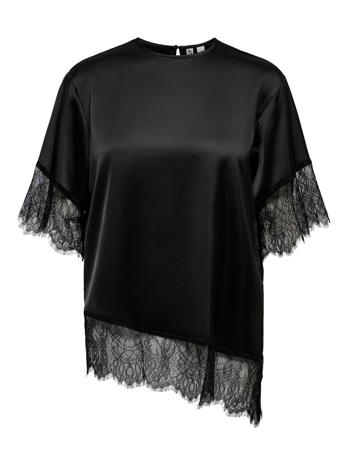 ONLY INDONA 2/4 SATIN LACE TOP WVN