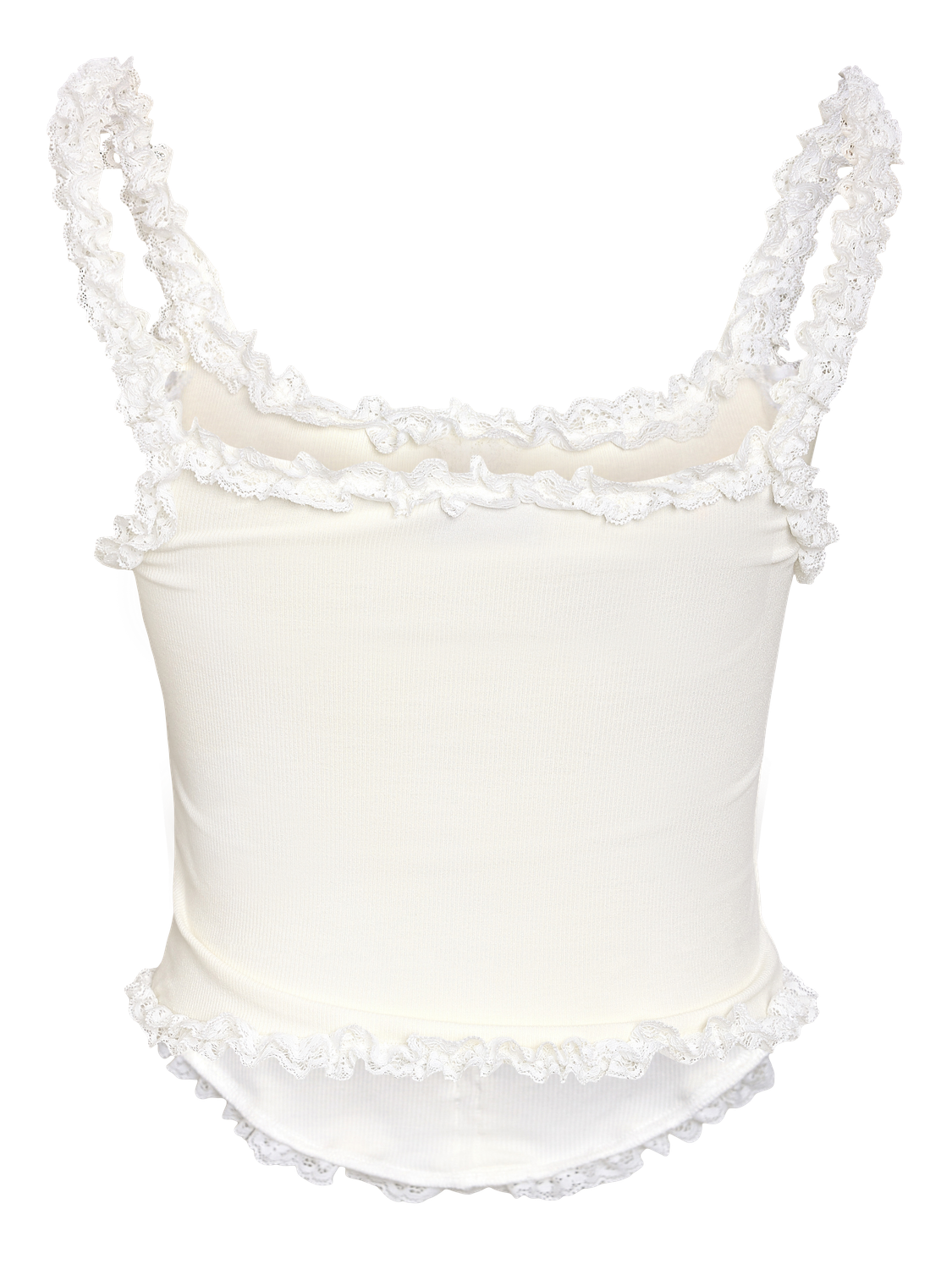 NOISY MAY SCALE RIB LACE DETAIL CORSET