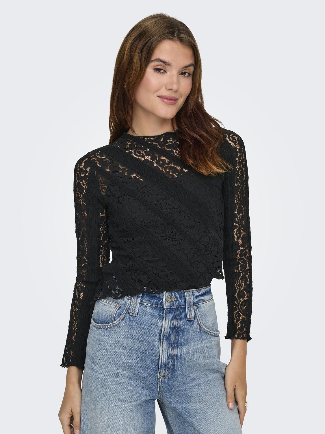 ONLY IRENE L/S MOCKNECK TOP