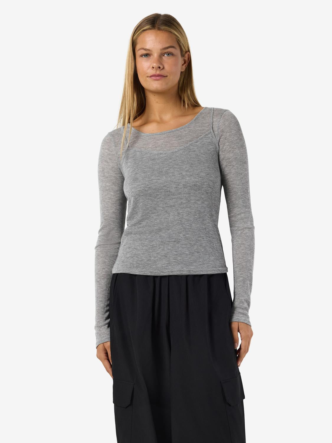 NOISY MAY NUSA L/S DOUBLELAYER TOP