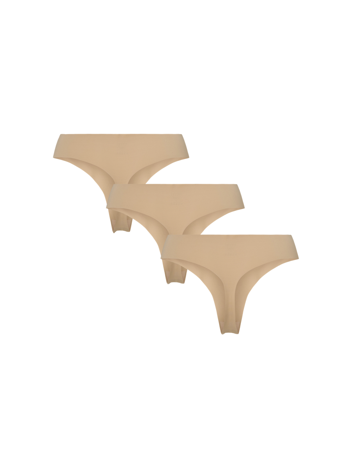 PIECES NAMEE THONG 3-PACK - TAN