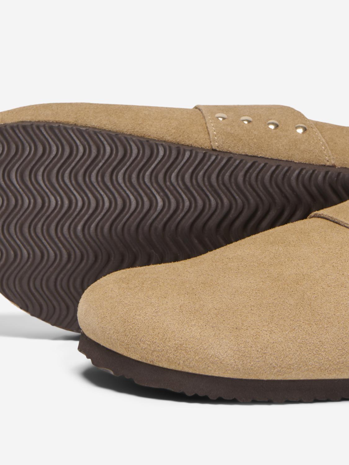 ONLY SHOES HUSTON WARM LEATHER BUCKLE MULE