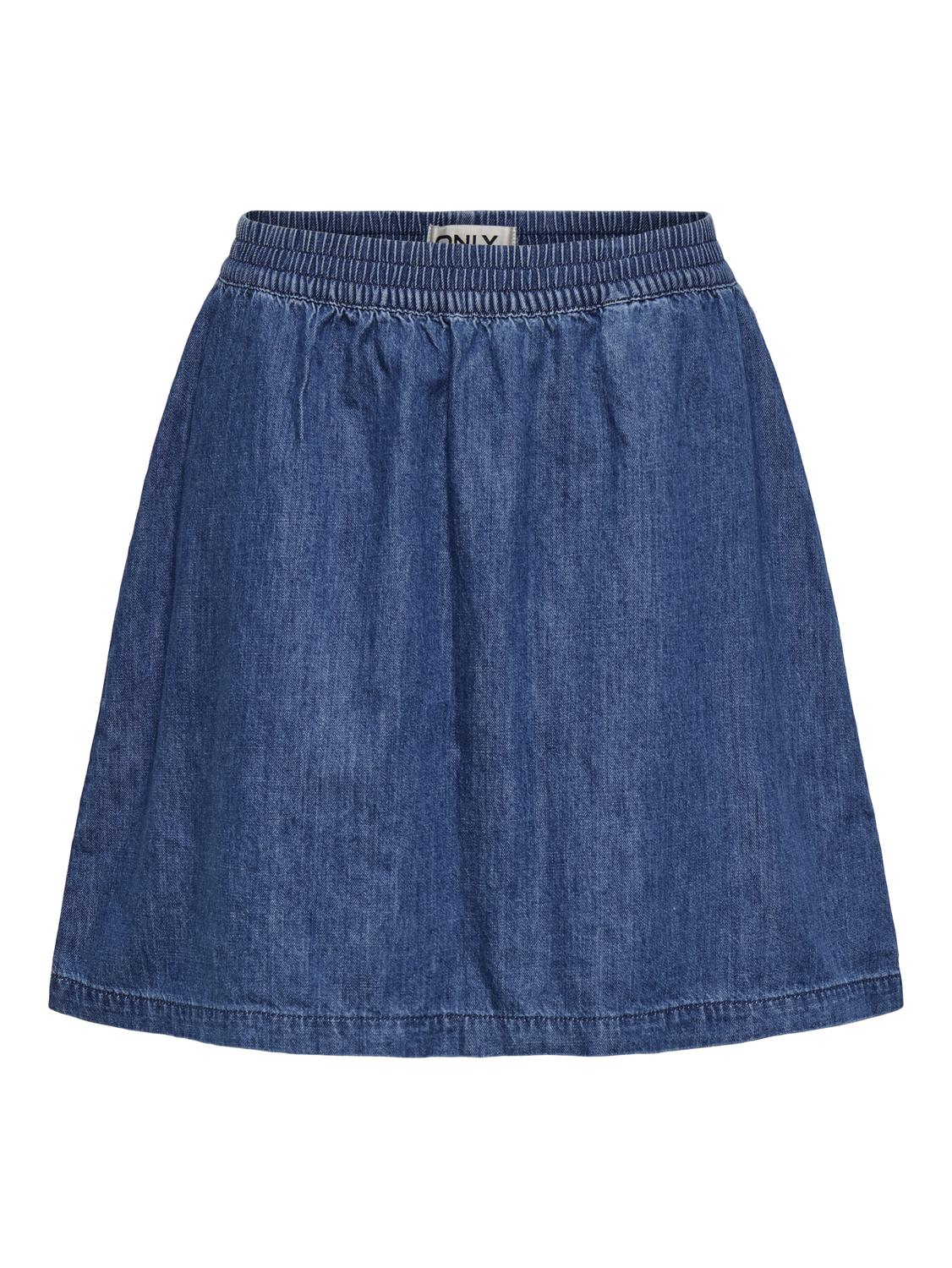 ONLY LOLA HW A-SHAPE DNM SKIRT