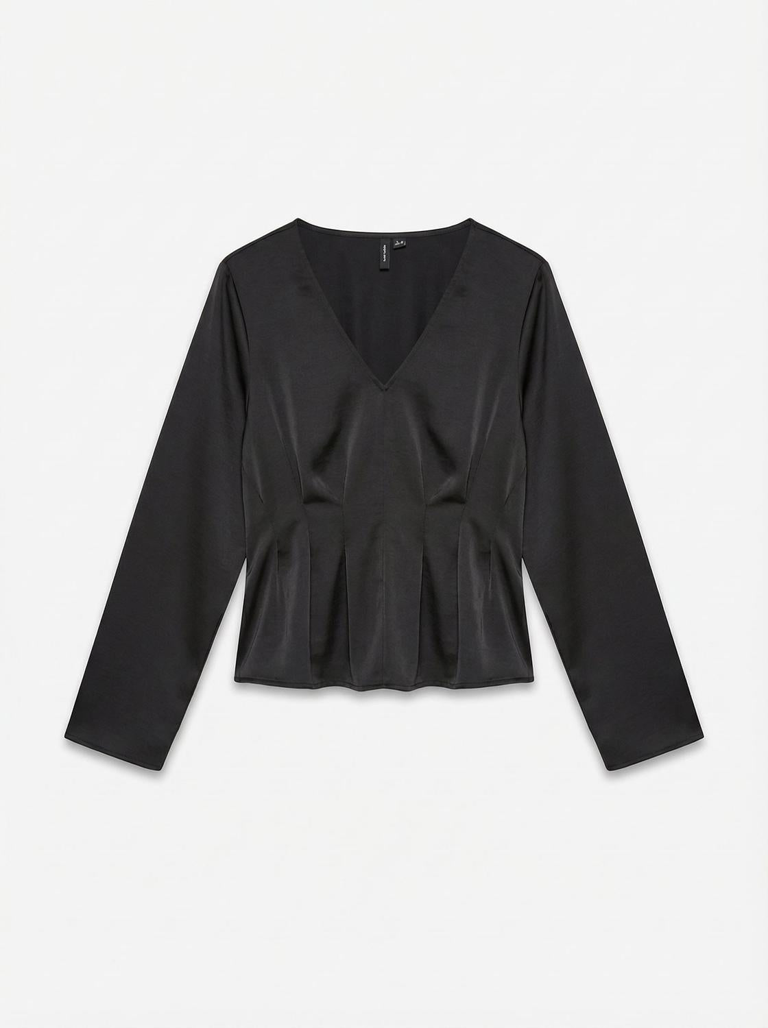 VERO MODA MIRO LS V-NECK FITTED TOP WVN NOOS