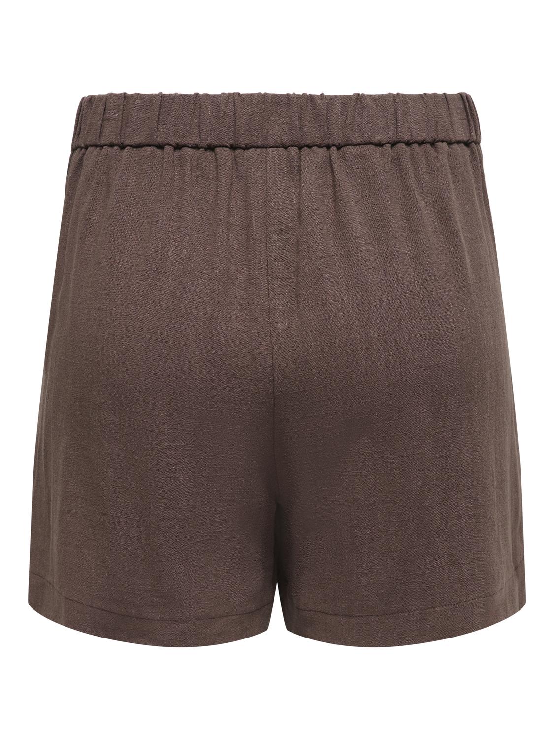 ONLY SIESTA HW SIMPLE LINEN BL SHORTS