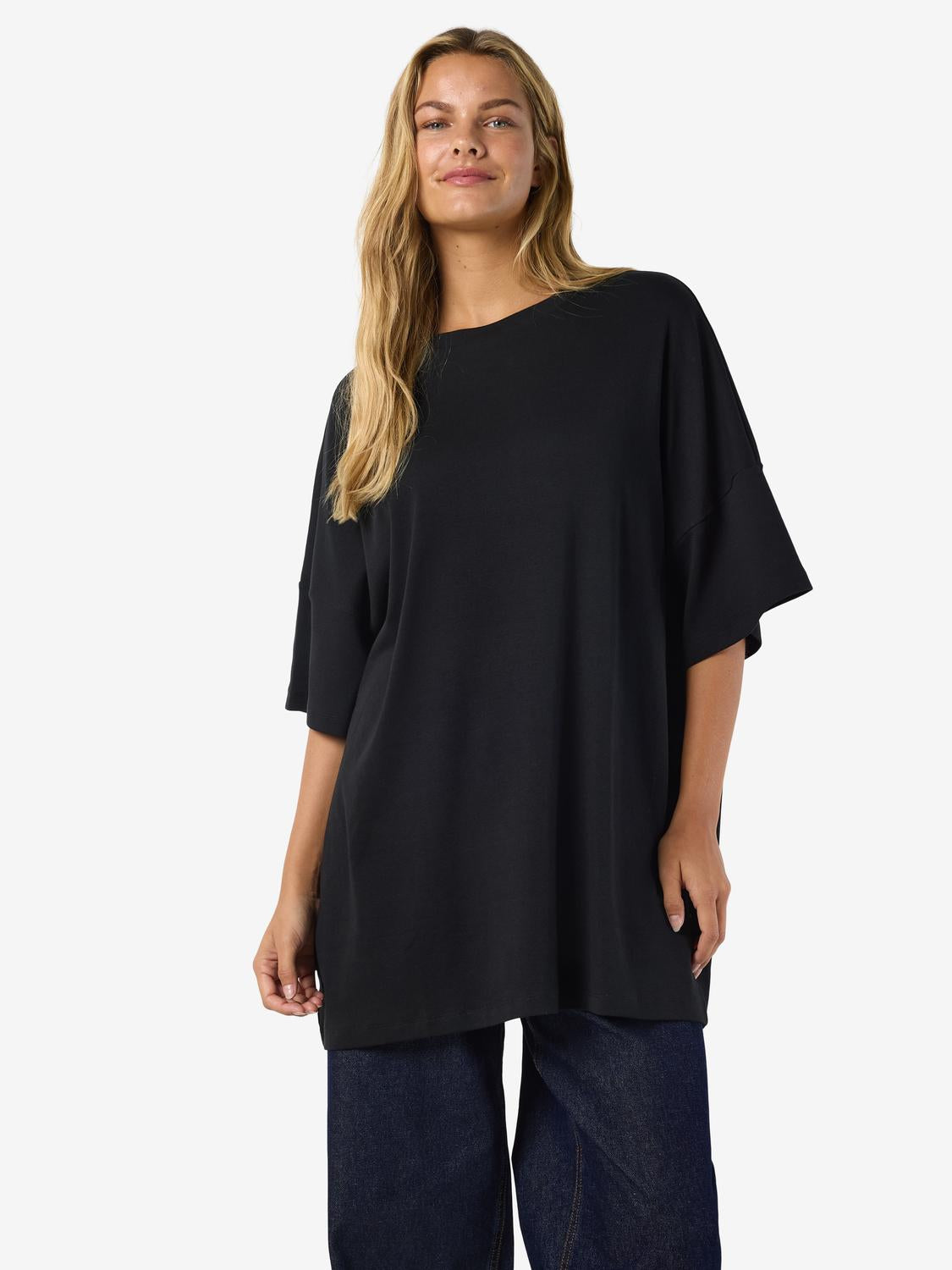 NOISY MAY MOCCA 2/4 BOXY TEE DRESS