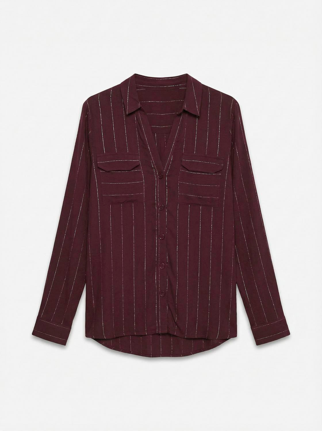 VERO MODA BUMPY LS GLITTER SHIRT WVN NOOS