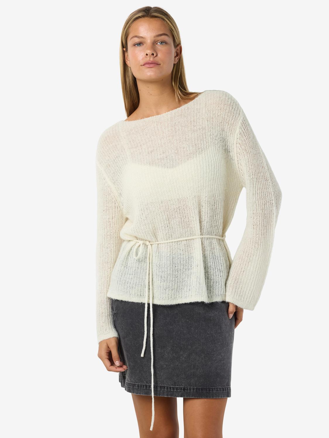 NOISY MAY ESME L/S O-NECK TIE KNIT