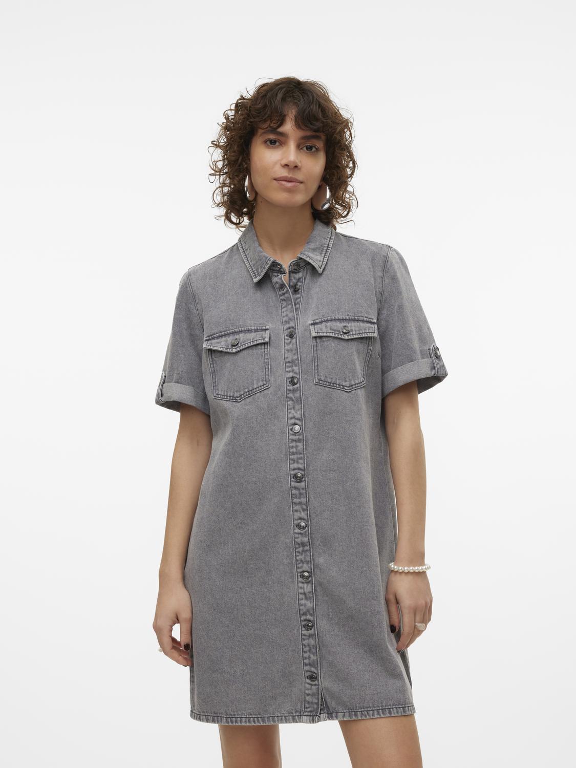 VERO MODA JENNIE SS SHORT DENIM DRESS