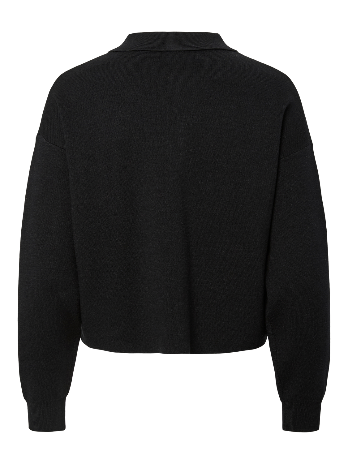 PIECES JASSY LS SHORT POLO KNIT