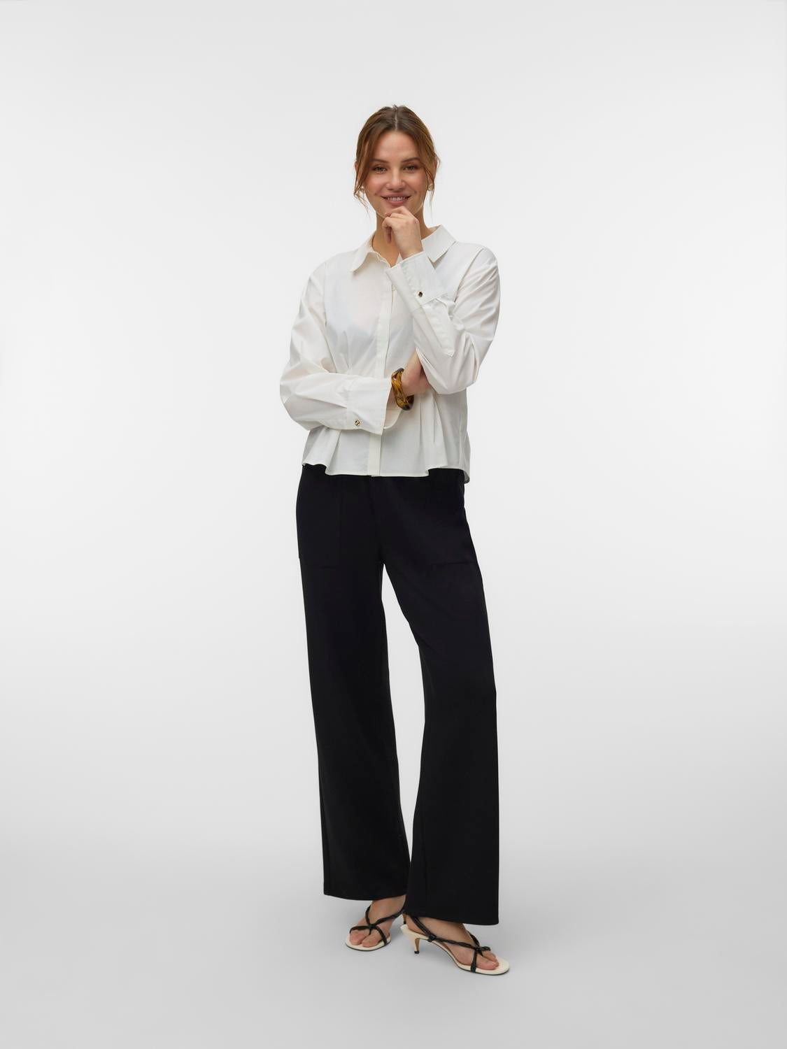 VERO MODA BELLIS MW STRAIGHT PANT BOO