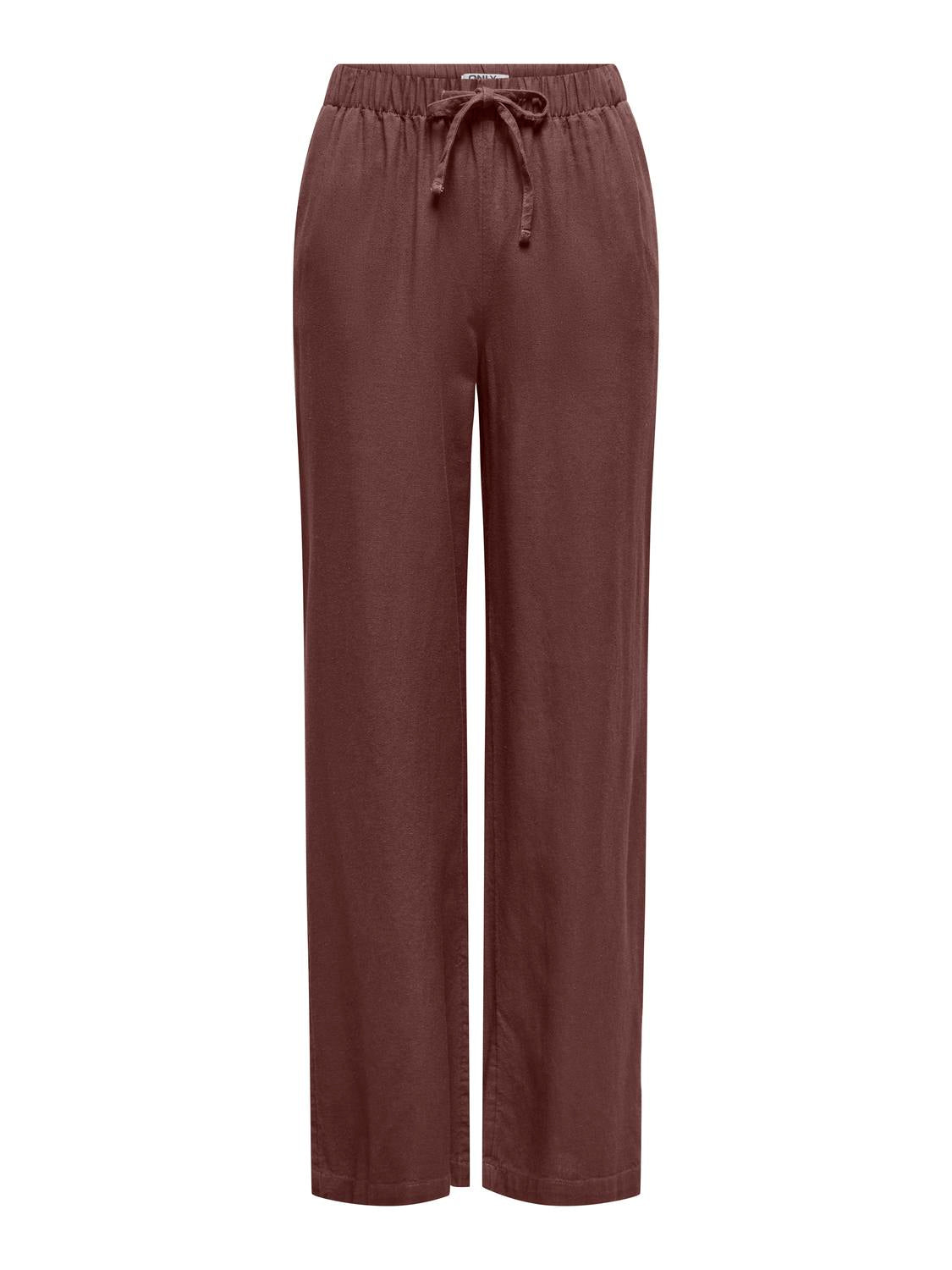 ONLY GOA MW LINEN BL PULL-UP PANT