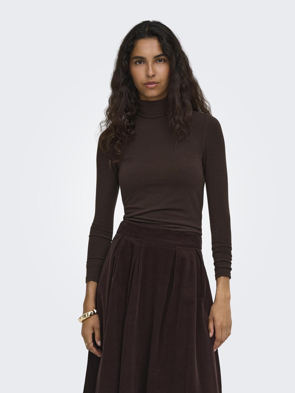ONLY GLAMOUR L/S ROLL-NECK TOP JRS NOOS