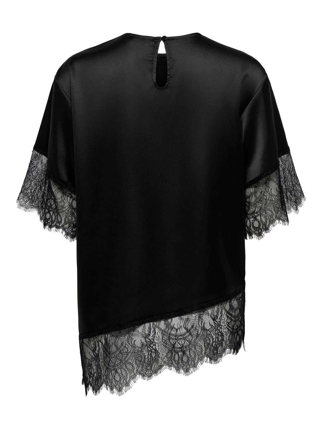 ONLY INDONA 2/4 SATIN LACE TOP WVN