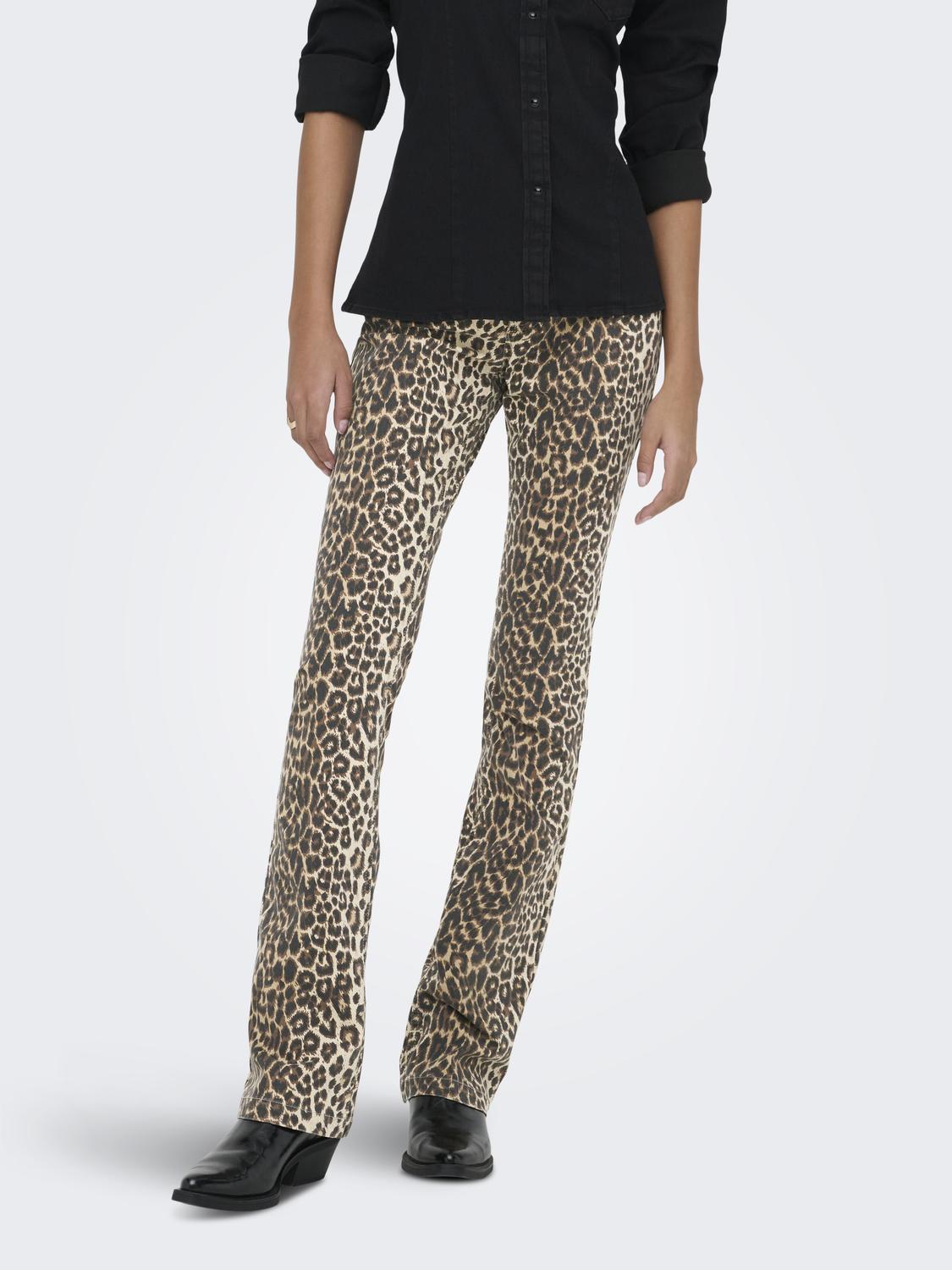 ONLY MARY-HILLA MW FLARED AOP PANT