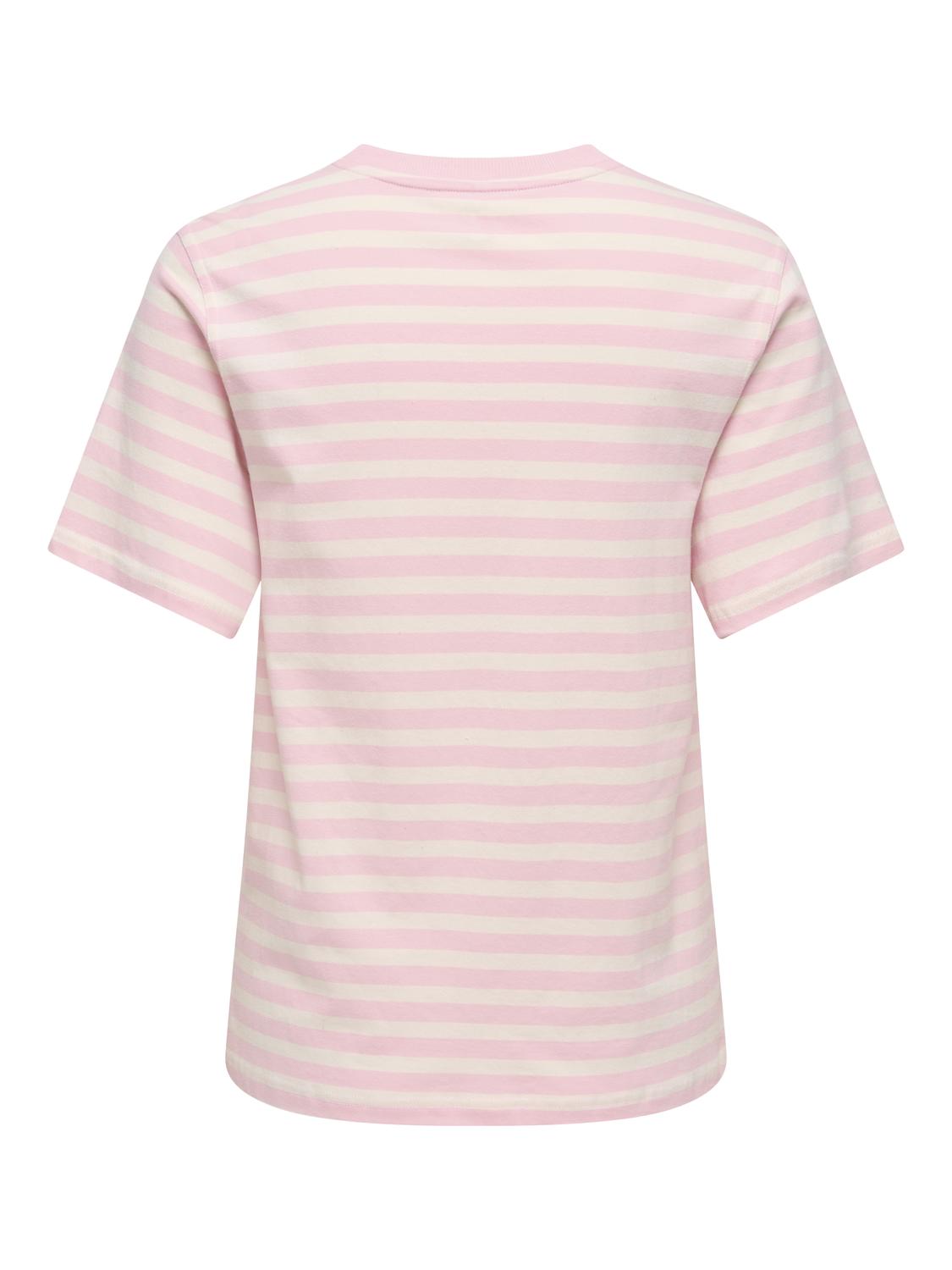 ONLY LIVINA S/S O-NECK STRIPE TOP