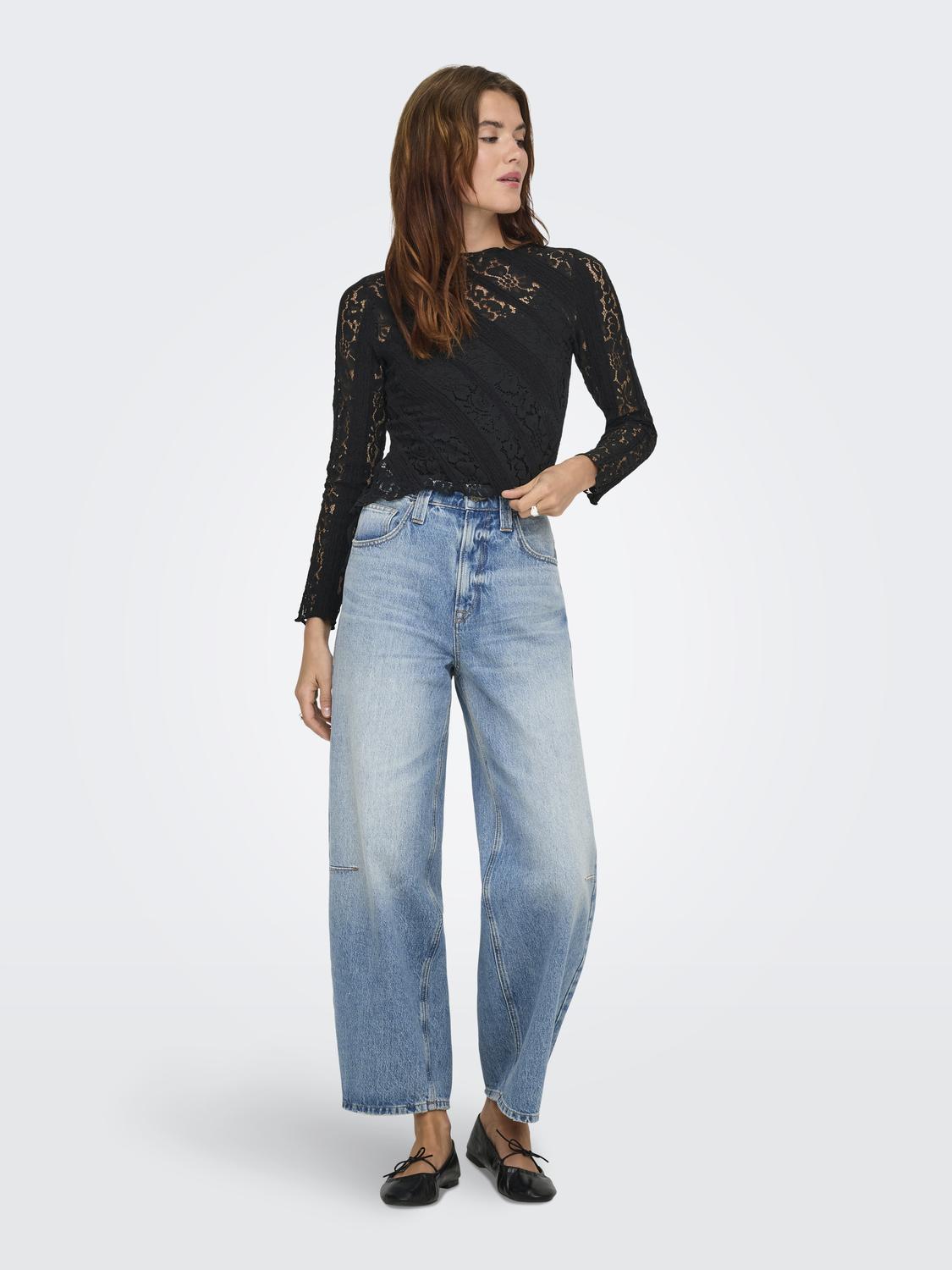 ONLY IRENE L/S MOCKNECK TOP