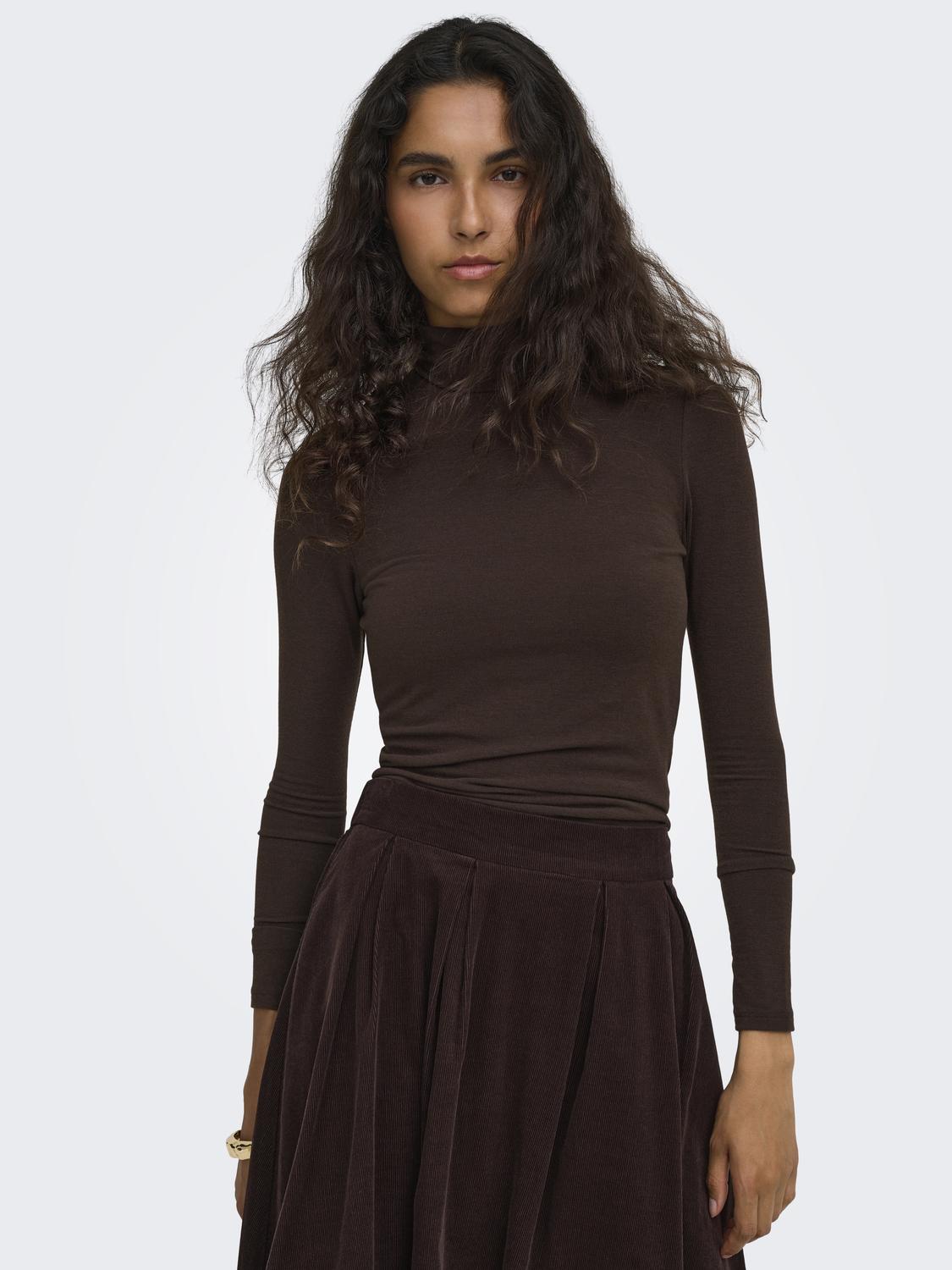 ONLY GLAMOUR L/S ROLL-NECK TOP JRS NOOS