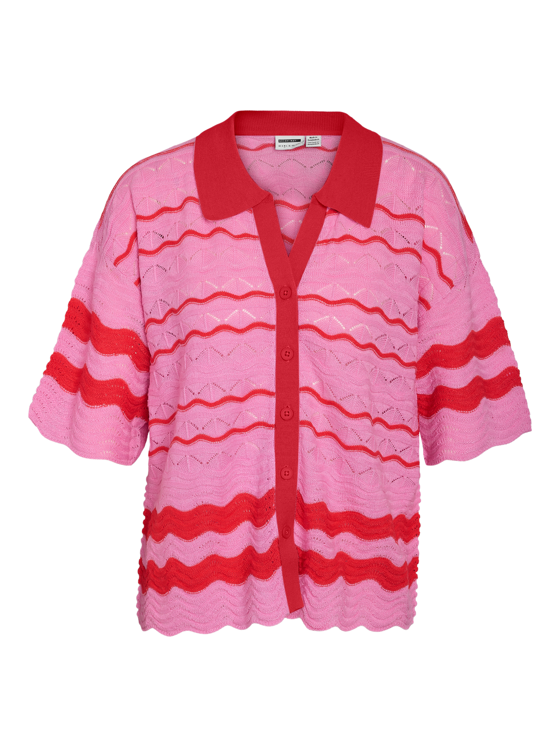 NOISY MAY SADIE S/S POLO KNIT CARDIGAN