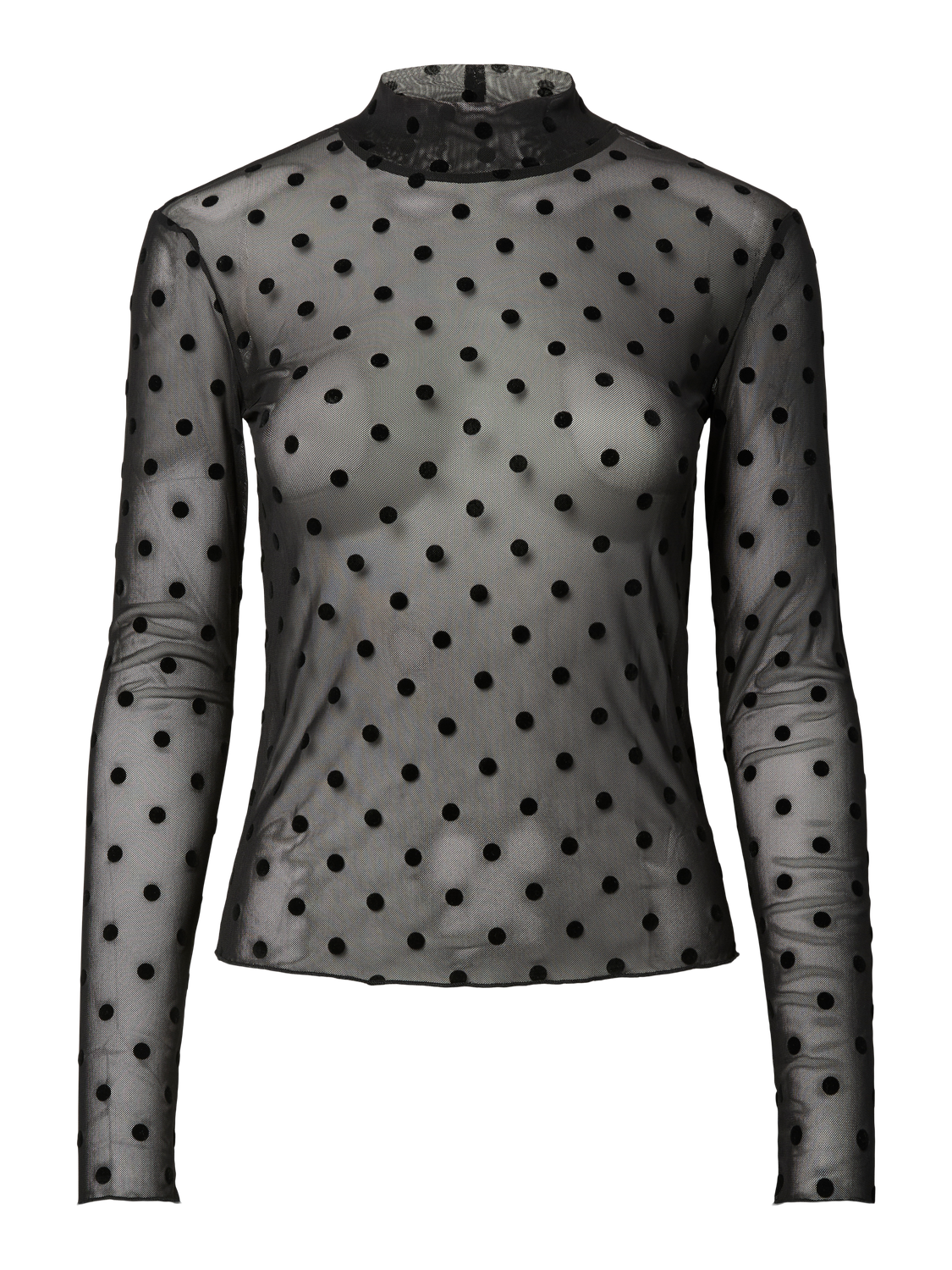 PIECES JESHI LS HIGH NECK TOP