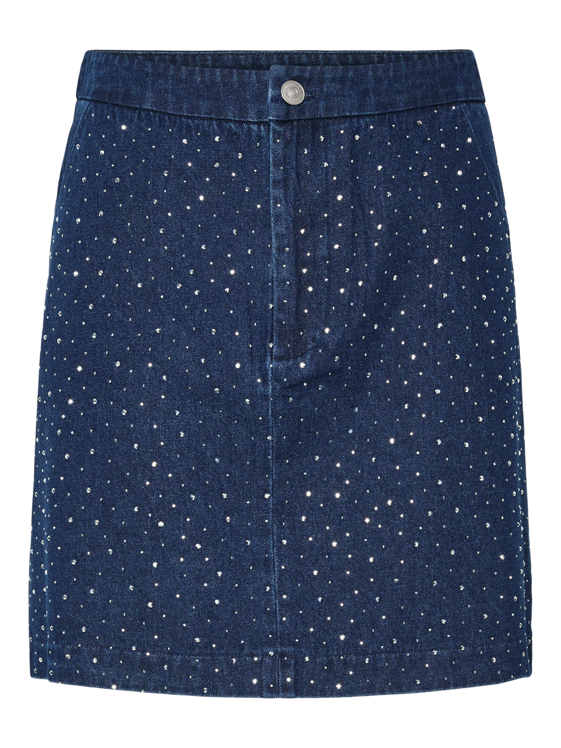 PIECES ROBERTA HW RHINESTONE DENIM SKIRT