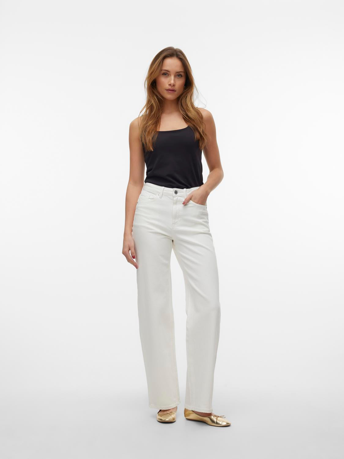 VERO MODA TESSA HR WIDE JEANS COLOR