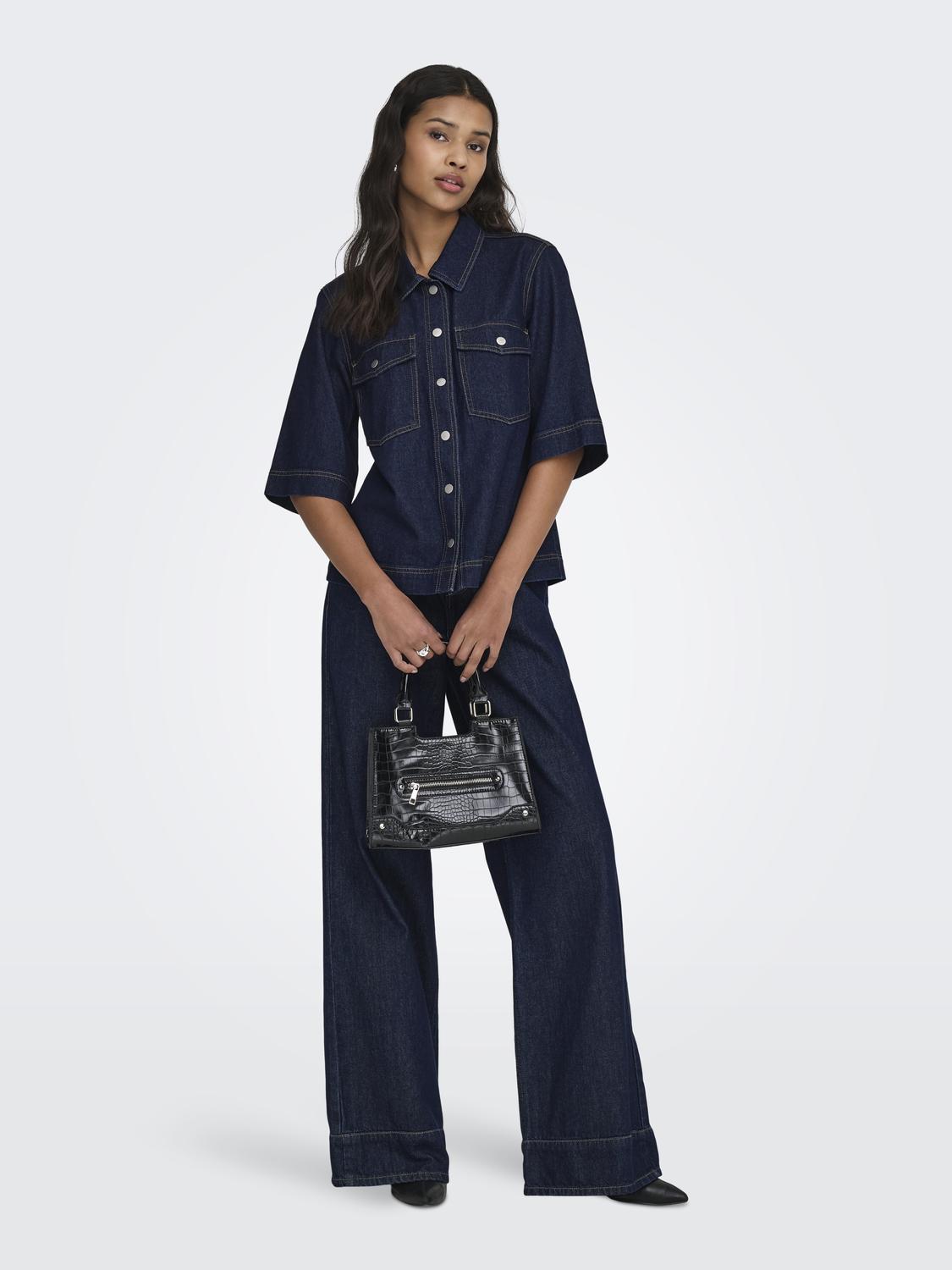 ONLY BELLE S/S SHIRT DNM