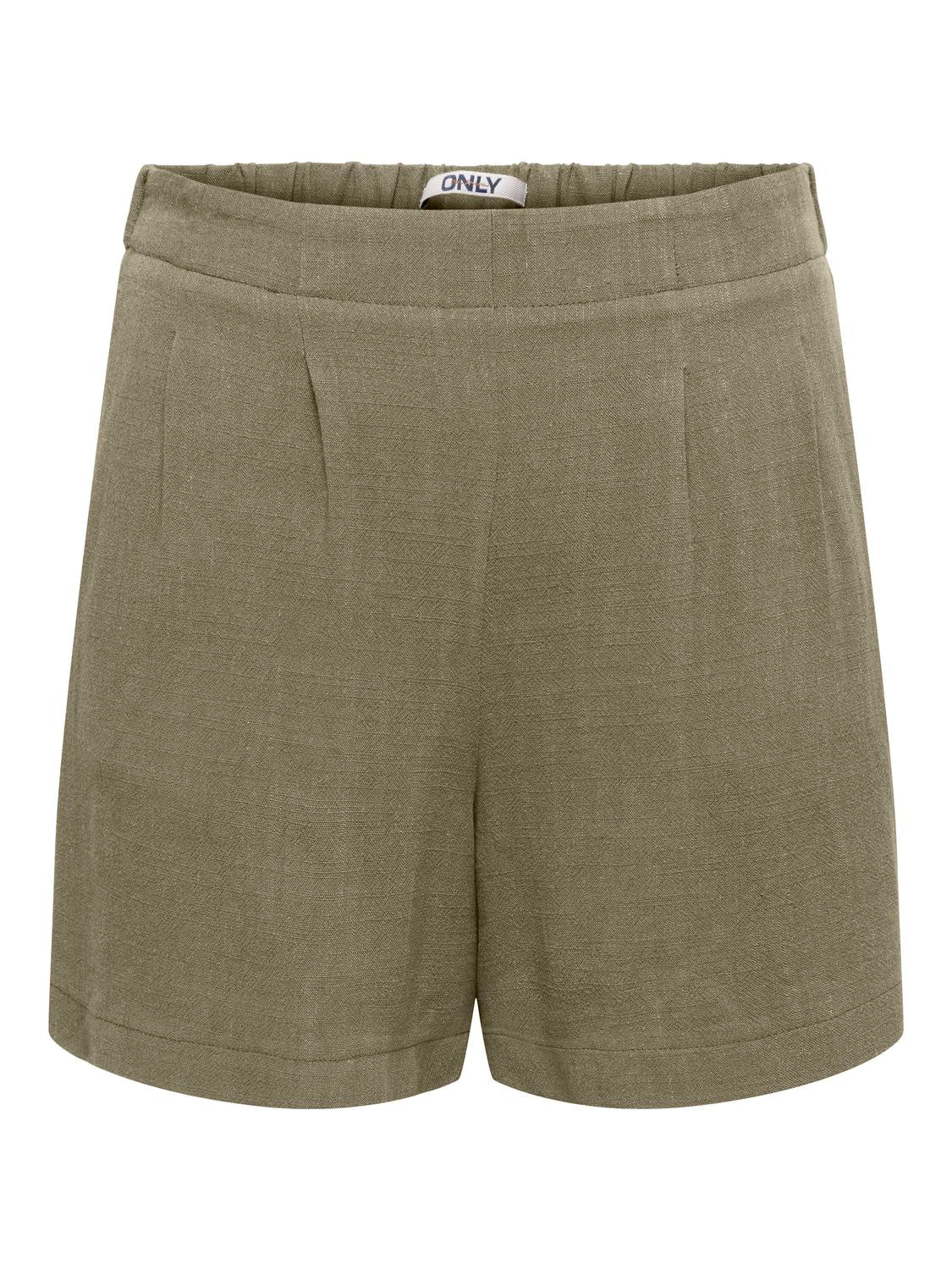 ONLY SIESTA HW SIMPLE LINEN BL SHORTS