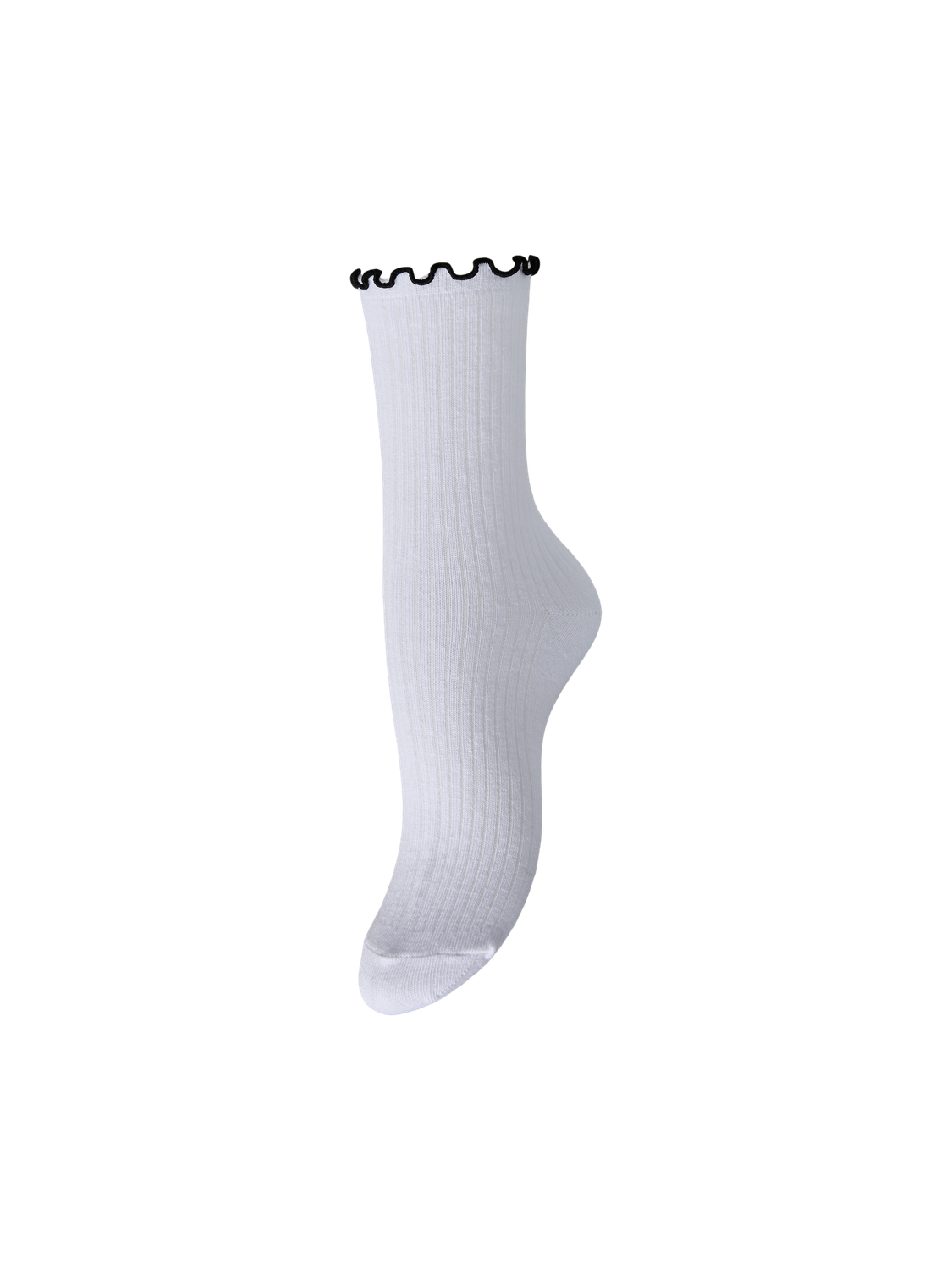 PIECES AFIA CONTRAST FRILL SOCKS