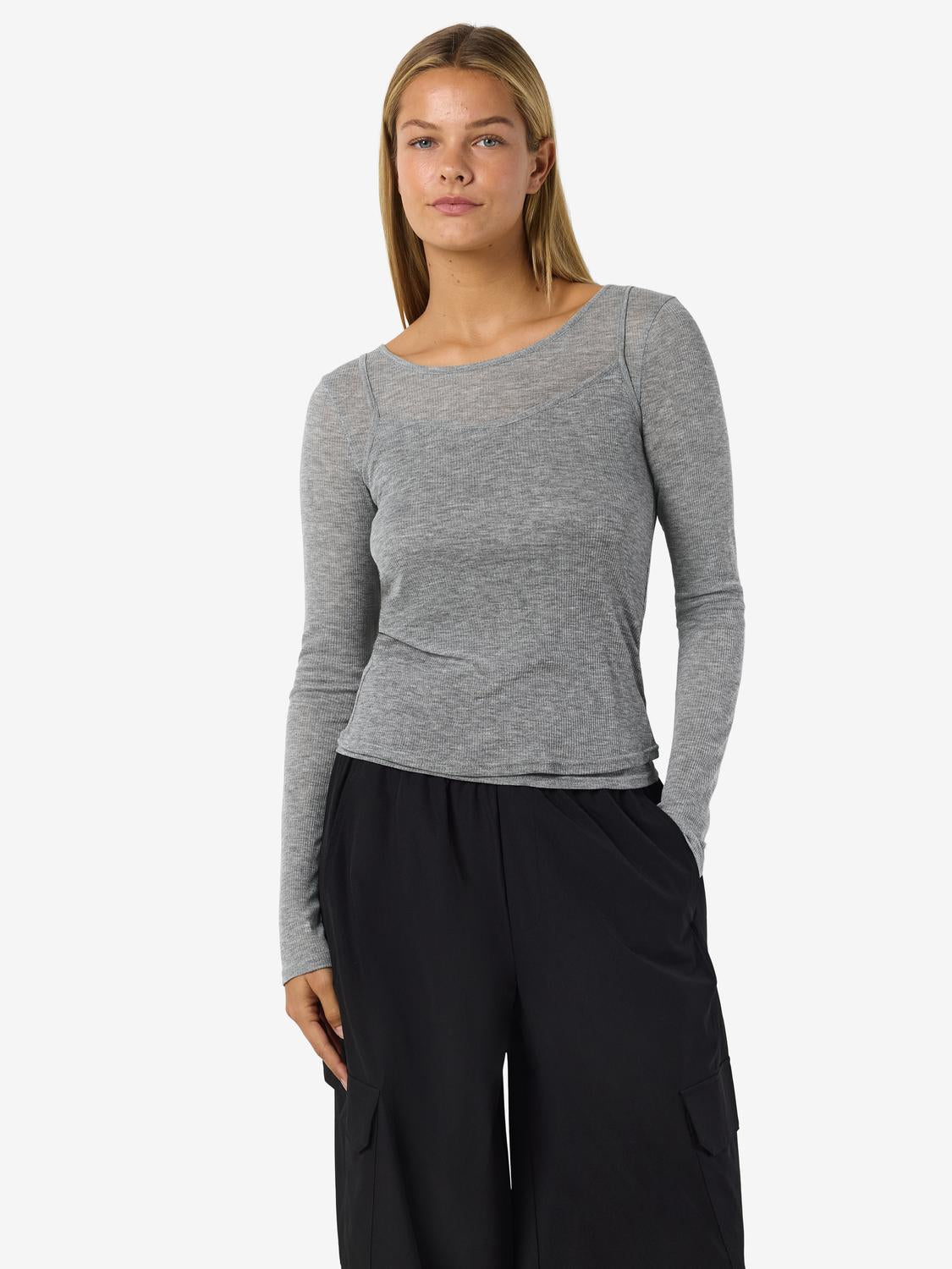 NOISY MAY NUSA L/S DOUBLELAYER TOP