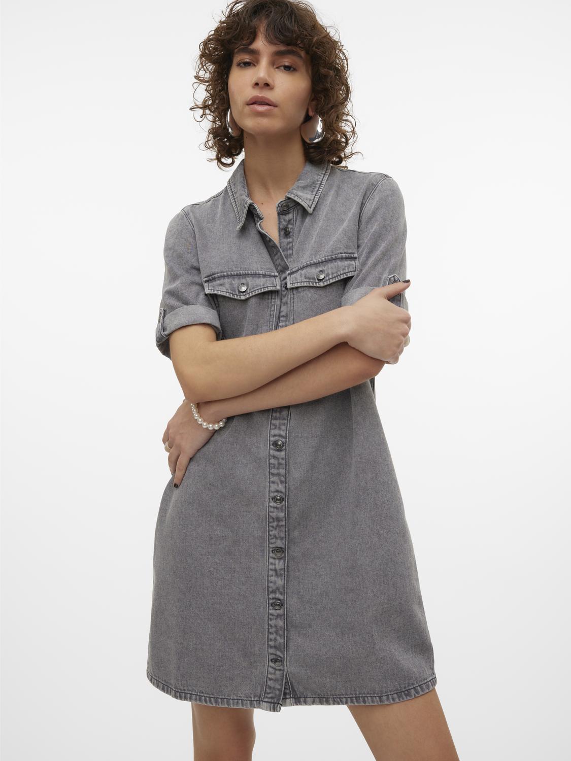 VERO MODA JENNIE SS SHORT DENIM DRESS