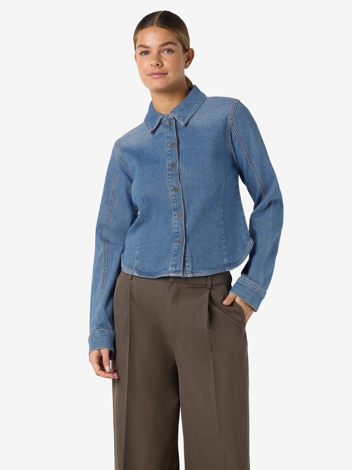 NOISY MAY GINA BERRY LS FIT SHIRT