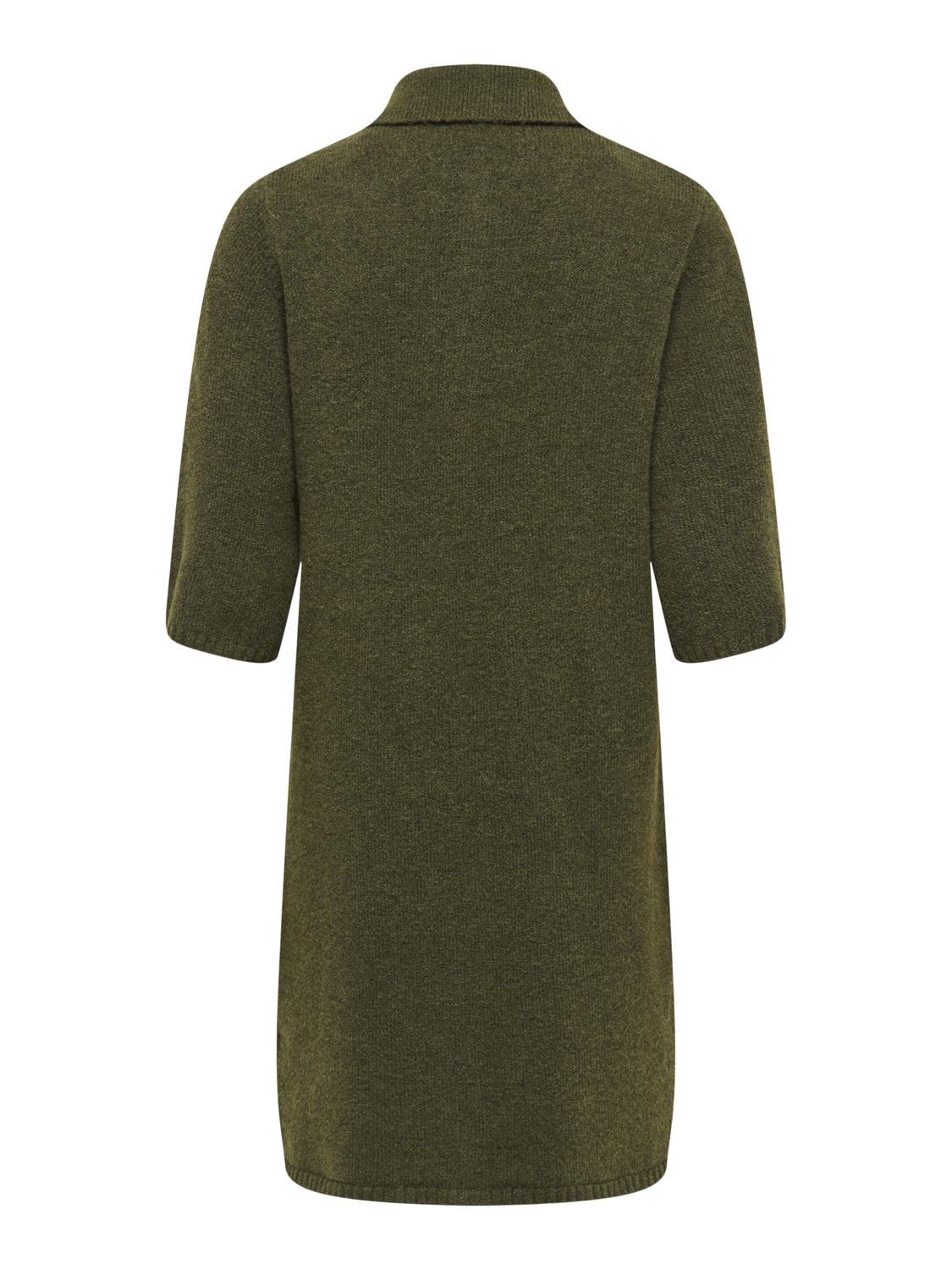 ONLY ALIVIA 2/4 COLLAR DRESS KNT